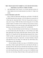THỰC TRẠNG HẠCH TOÁN NGHIỆP VỤ LUÂN CHUYỂN HÀNG HOÁ NHẬP KHẨU TẠI CÔNG TY TNHH VĂN MINH