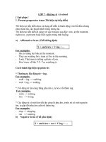 Gián án GRAMMAR NOTE UNIT 4