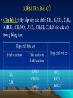 Bài soạn bai giang Hoa Học 9