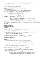 Thi thử ĐH môn Toán_THPT Đông Hiếu Nghệ An