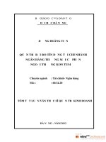 Quản trị rủi ro tín dụng tại chi nhánh ngân hàng thương mại cổ phần ngoại thương kon tum 