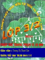 Bài soạn BAI :phép trừ trong phạm vi 10000
