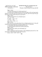 Tài liệu DE THI HKI hoa hoc 8