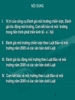  luật chung về môi trường