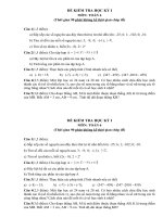 Kiểm tra học kỳ I Toán 6