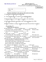 Anh 11 Đề thi HK I số 2