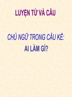 Gián án LT&C_Chủ ngữ trong câu kể ai làm gì?