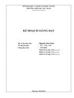 Bài giảng ke hoach day hoc 10,11, 12