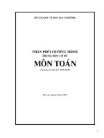 Bài soạn PPCT TOÁN THCS