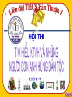 Gián án Rung chuông vàng khối 8+9