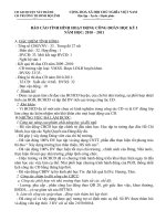 Tài liệu BÁO CÁO SƠ KẾT HDCĐ HKI NĂM 2010-2011