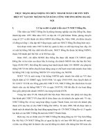 THỰC TRẠNG HOẠT ĐỘNG TỔ CHỨC THANH TOÁN CHUYỂN TIỀN ĐIỆN TỬ TẠI CHI  NHÁNH NGÂN HÀNG CÔNG THƯƠNG ĐỐNG ĐA