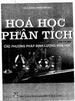 HÓA HỌC PHÂN TÍCH TẬP 3 CÁC PHƯƠNG PHÁP ĐỊNH LƯỢNG HÓA HỌC