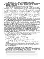 Bài giảng CHƯƠNG TRÌNH VĂN NGHỆ 20/11