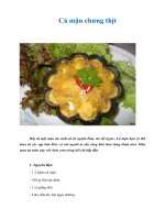 Cá mặn chưng thịt