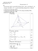 Bài kiểm tra môn hình học