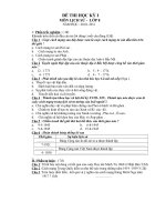 Bài soạn DE THI HKI LOP 8 10-11