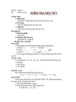 ĐỀ THI HÓA 9 HKI PGD