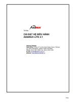 CÀI ĐẶT HỆ ĐIỀU HÀNH ASIANUX LITE 2.1