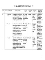 Bài soạn Kế hoạch &yêu cầu NV7.2011