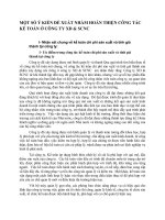 MỘT SỐ Ý KIẾN ĐỀ XUẤT NHẰM HOÀN THIỆN CÔNG TÁC KẾ TOÁN Ở CÔNG TY XD