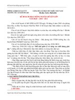 Bài giảng kế hoạch ngoài giờ lên lớp 2010-2011