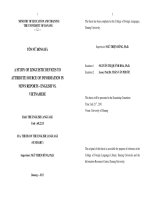 A study of linguistic devices to attribute source of information in news reports   english vs  vietnamese 