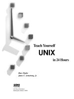 Teach yourself unix in 24 hours