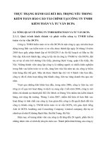 THỰC TRẠNG ĐÁNH GIÁ RỦI RO, TRỌNG YẾU TRONG KIỂM TOÁN BÁO CÁO TÀI CHÍNH TẠI CÔNG TY TNHH KIỂM TOÁN VÀ TƯ VẤN DCPA