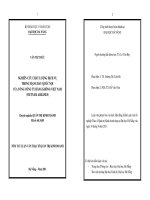 Nghiên cứu chất lượng dịch vụ trong mạng bay quốc nội của tổng công ty hàng không việt nam (vietnam airlines) 