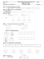 Gián án Đề Thi Cuối kì 1 (2010- 2011)