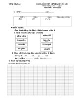 Gián án Đề Thi TV Kì 1