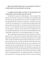 MỘT SỐ GIẢI PHÁP NHẰM NÂNG CAO LỢI NHUẬN Ở CÔNG TY CỔ PHẦN DỊCH VỤ DU LỊCH ĐƯỜNG SẮT HÀ NỘI