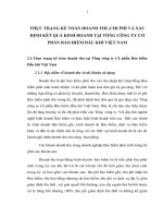 THỰC TRẠNG KẾ TOÁN DOANH THU,CHI PHÍ VÀ XÁC ĐỊNH KẾT QUẢ KINH DOANH TẠI TỔNG CÔNG TY CỔ PHẦN BẢO HIỂM DẦU KHÍ VIỆT NAM