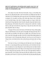 MỘT SỐ Ý KIẾN ĐÓNG GÓP NHẰM HOÀN THIỆN CÔNG TÁC  KẾ TOÁN CHI PHÍ SẢN XUẤT VÀ TÍNH GIÁ THÀNH SẢN PHẨM CỦA CÔNG TY CƠ KHÍ ĐÔNG ANH