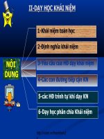 Gián án Dạy khái niệm toán học