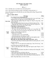 Bài soạn ĐÊ KSCL  HỌC KỲ I  Sử 7