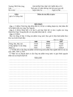 Bài soạn ĐỀ KTHKI Địa 9