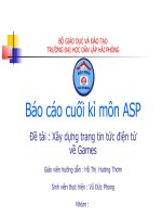 Xây dựng trang tin tức điện tử về games bằng asp 