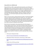 Microsoft ISA Server 2004 Firewall phần 1