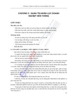 QUẢN TRỊ KINH DOANH VIỄN THÔNG CHƯƠNG 5-6