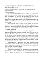 LÝ LUẬN VỀ HẠCH TOÁN TIÊU THỤ SẢN PHẨM TRONG CÁC DOANH NGHIỆP SẢN XUẤT