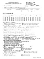 Đáp án & đề ktra HK1 Sinh 10 (new)