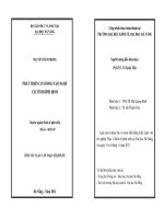 Phát triển cơ sở đào tạo nghề tại tỉnh bình định 