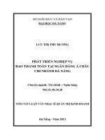 Phát triển nghiệp vụ bao thanh toán tại ngân hàng á châu   chi nhánh đà nẵng 