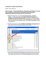 Hướng dẫn uninstall trong Windows