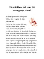 Các chất kháng sinh trong thịt :những gì bạn cần biết
