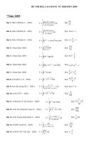 Bài soạn Cac bai tap Tich phan trong de thi ĐH(2005-2009)_co DA