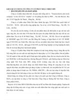 KHÁI QUÁT CHUNG VỀ CÔNG TY CỔ PHẤN NHỰA NHIỆT ĐỚI