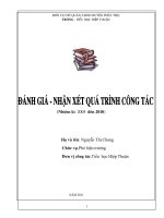 Bài giảng Bao cao het nhiem ki CBQL